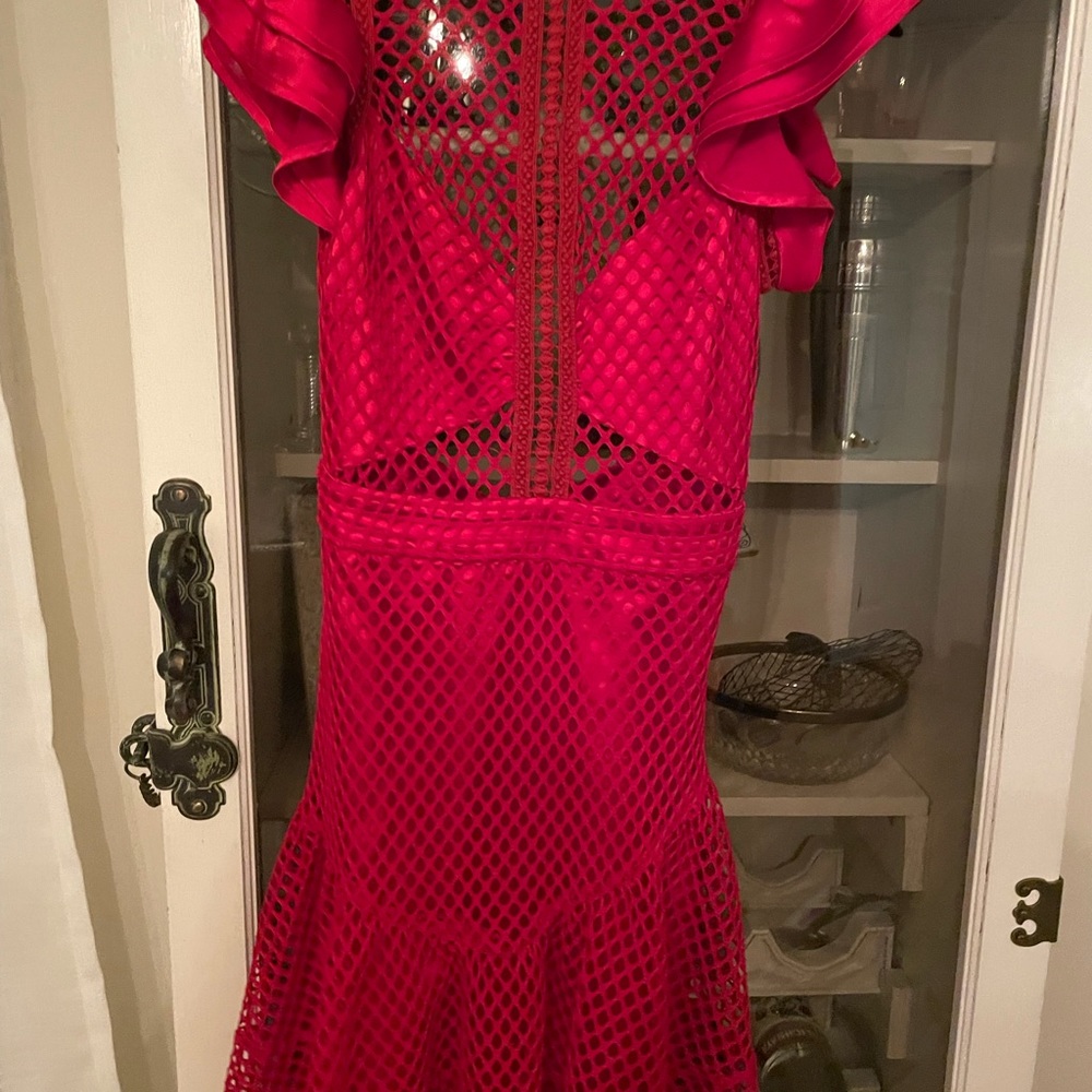 Bebe red cocktail dress